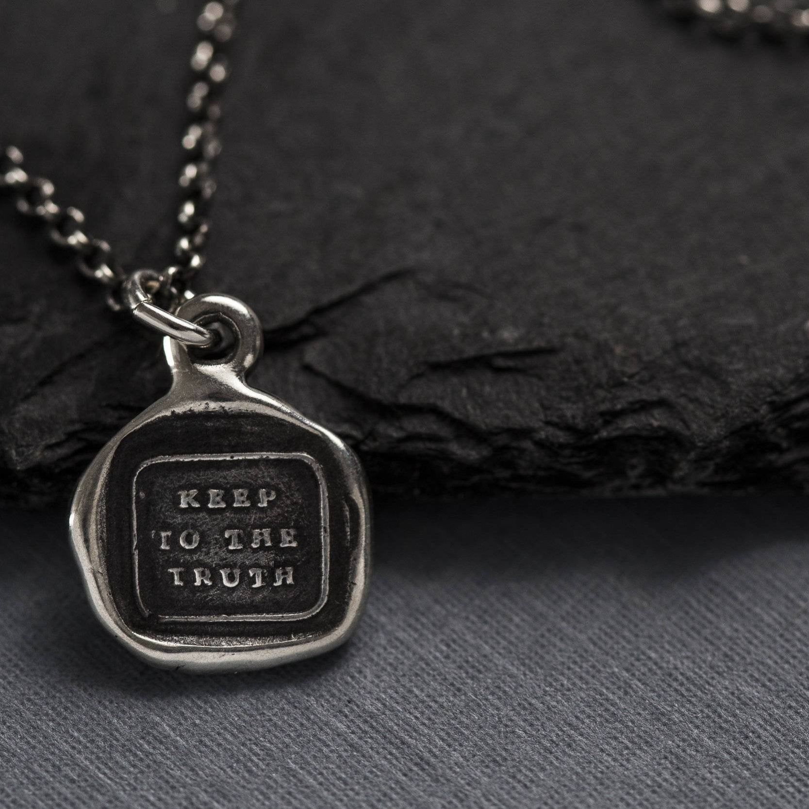 Keep to the Truth - Wax Seal Necklace