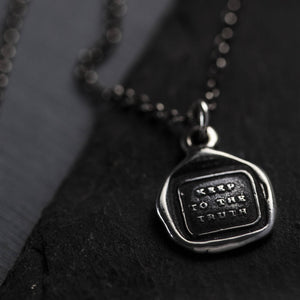 Keep to the Truth - Wax Seal Necklace