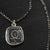 Courage and Challenge necklace wax seal jewelry - with two Latin mottos