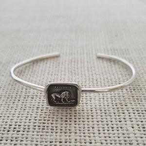 Lion and the Mouse Cuff Bracelet - Aesop's Fable