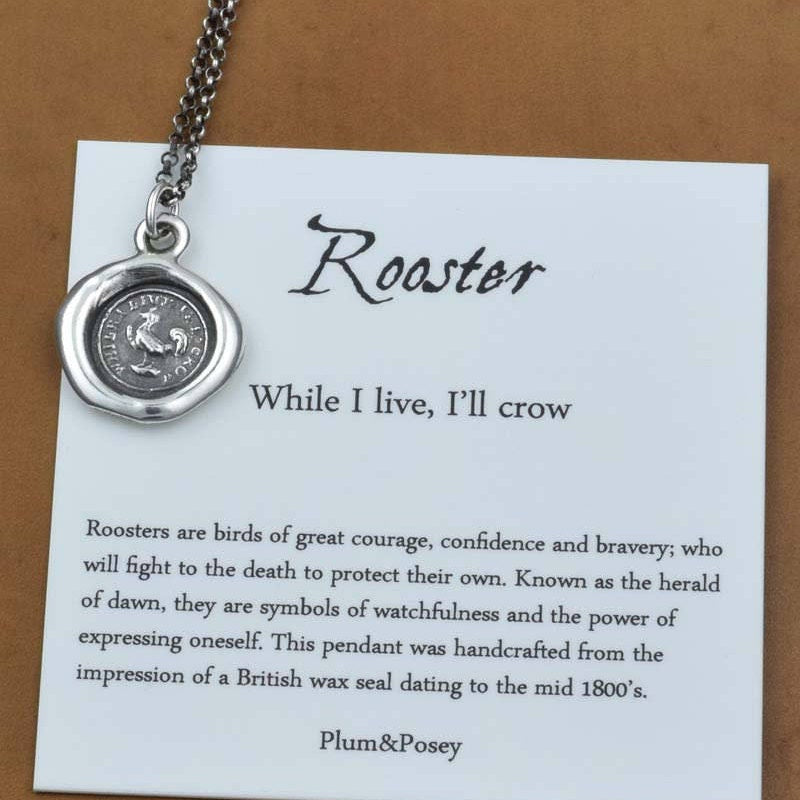 Rooster - While I live I'll crow in bronze