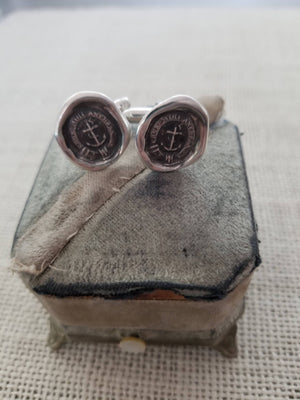 Anchored Cross Cufflinks