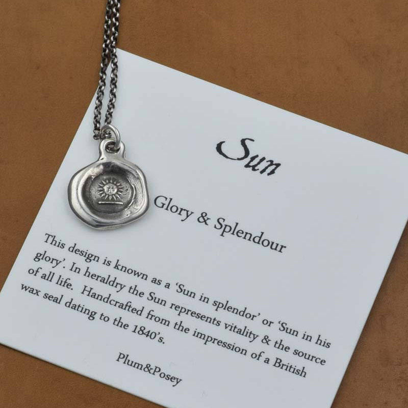 Victorian Sun Pendant in Bronze