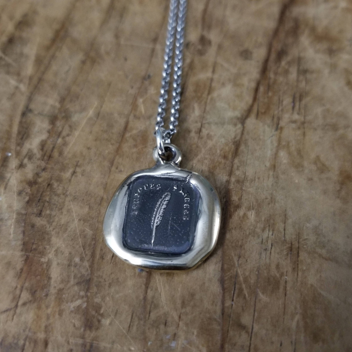 Bronze Feather Necklace - Always Sincere