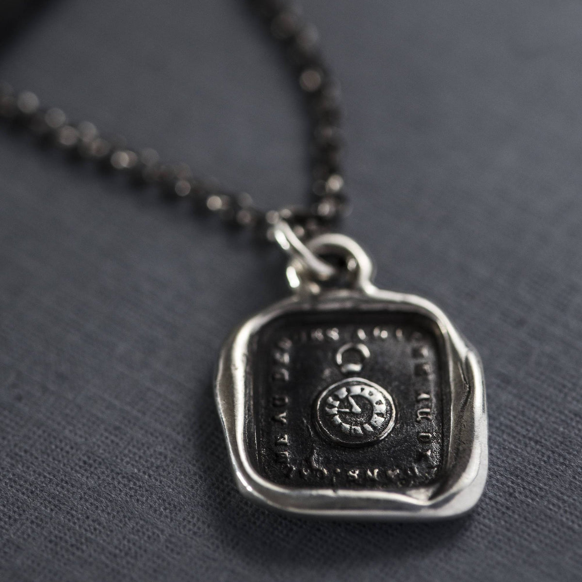 Pocket Watch Wax Seal Necklace - Stiff Upper Lip - Keep Calm and Carry On - Wax seal Jewelry