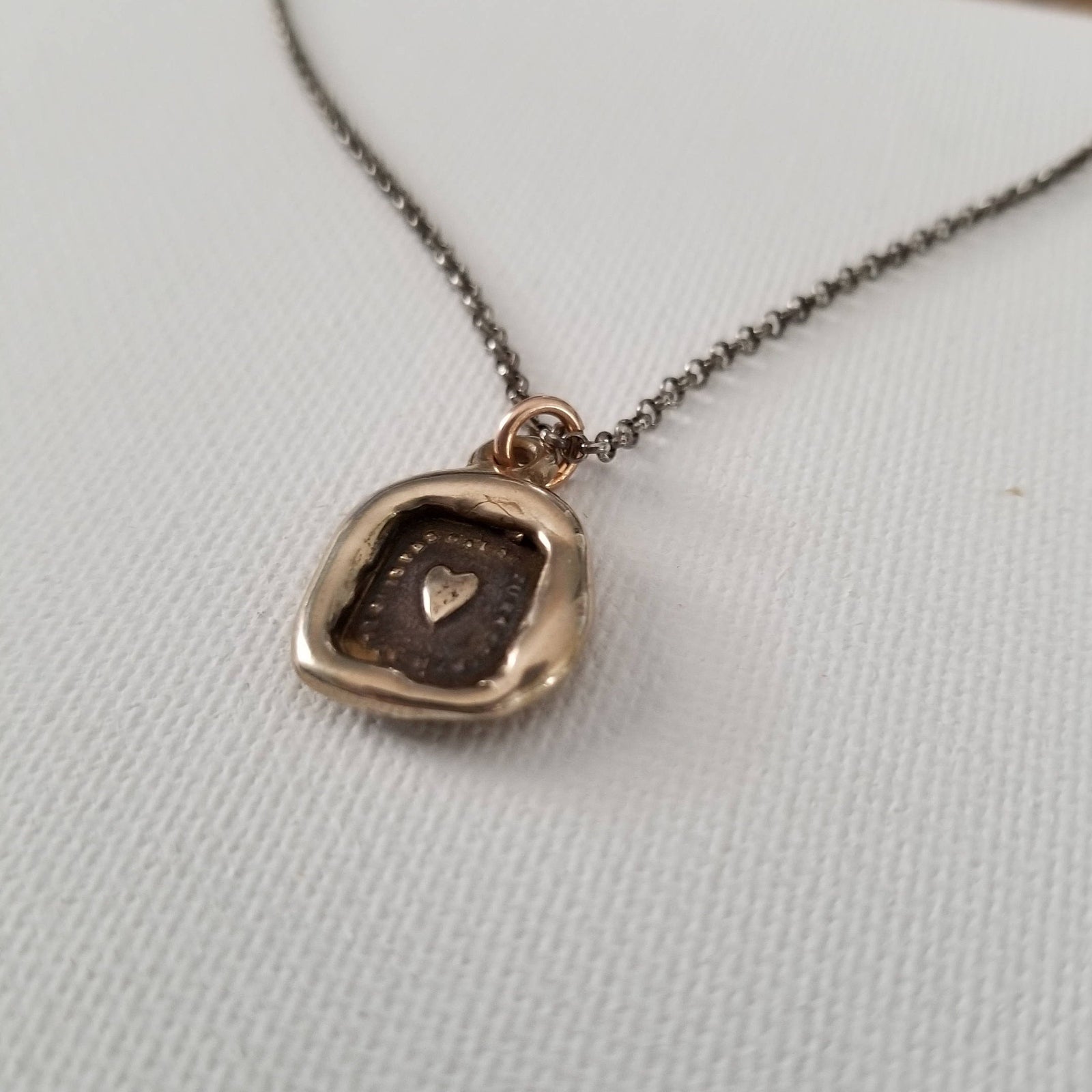 Heart - My Happiness depends on you in bronze