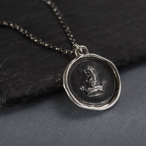 Courage to Dream, Lion & Crown - Wax seal Jewelry