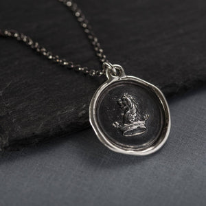 Courage to Dream, Lion & Crown - Wax seal Jewelry