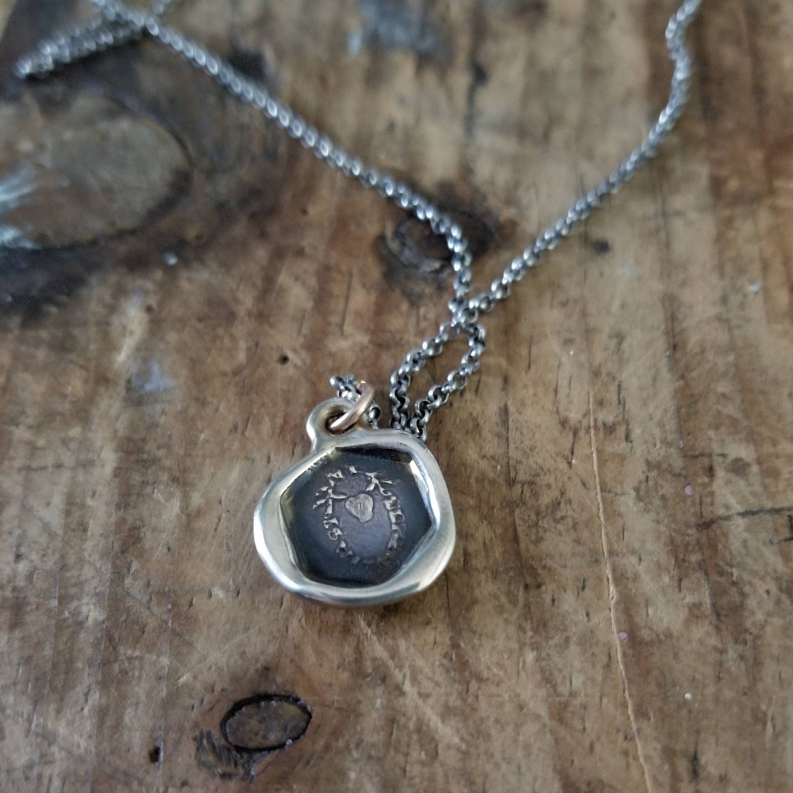Heart - My heart is with thee in bronze