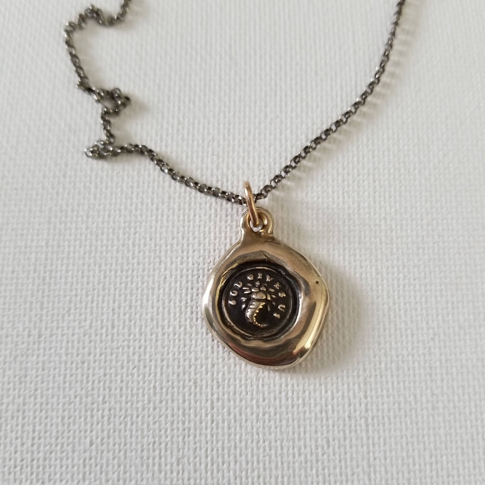 Bronze Abundance  Necklace - God gives us plenty