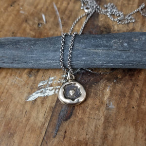 Bronze Skull and Dagger Necklace