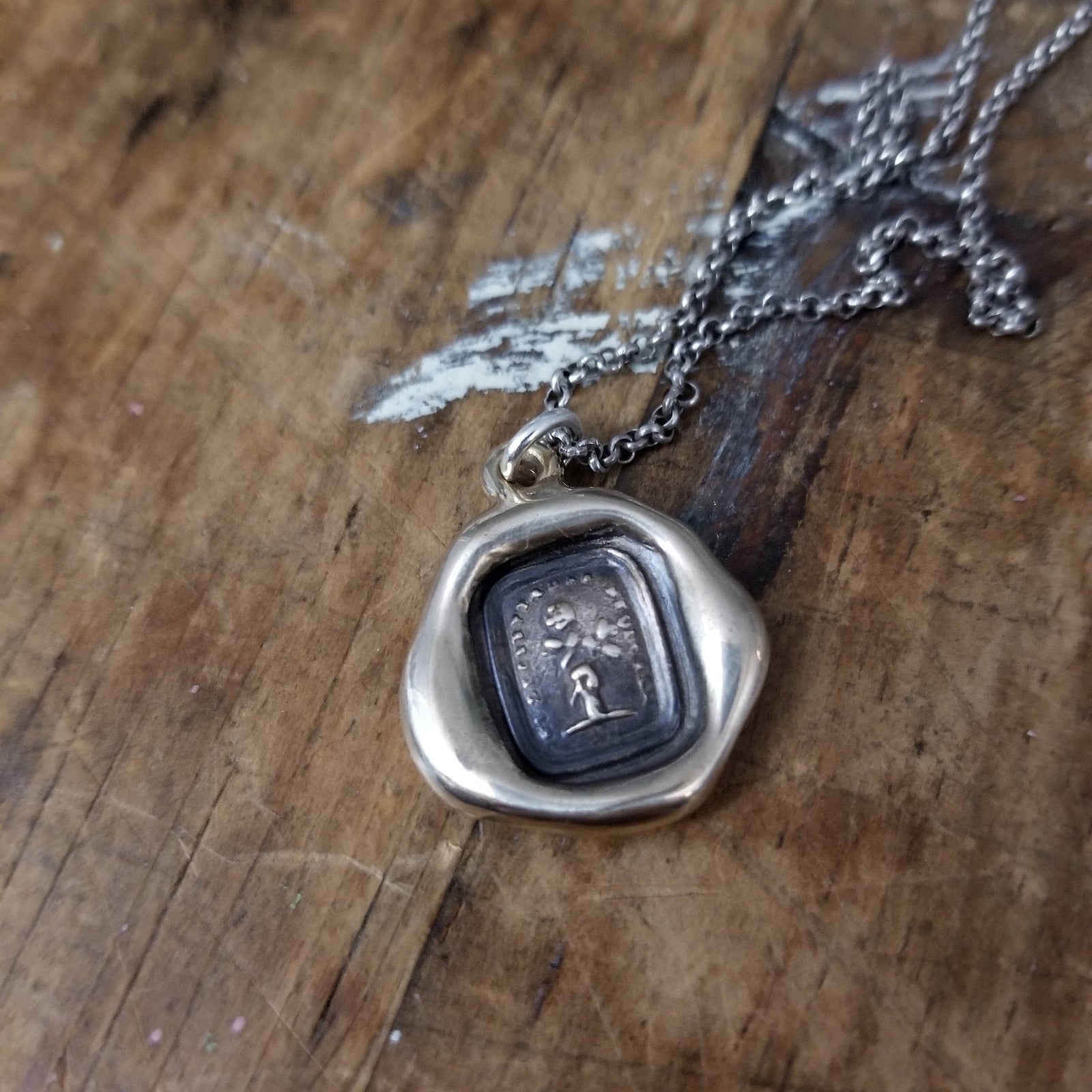 Bronze  Rose Necklace  - Stop and smell the roses
