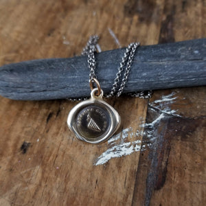 Bronze Self Assurance Crab Wax Seal Necklace - Always at Home