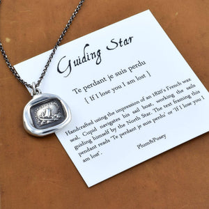 Guiding Star If I lose you I am Lost necklace in Bronze