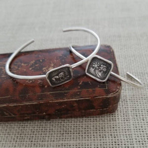 If I lose you I am lost - Wax Seal Cuff Bracelet