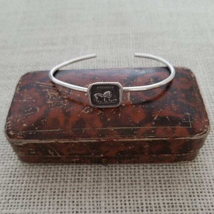 Lion and the Mouse Cuff Bracelet - Aesop&#39;s Fable