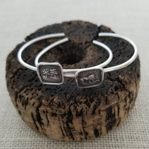 Lion and the Mouse Cuff Bracelet - Aesop's Fable