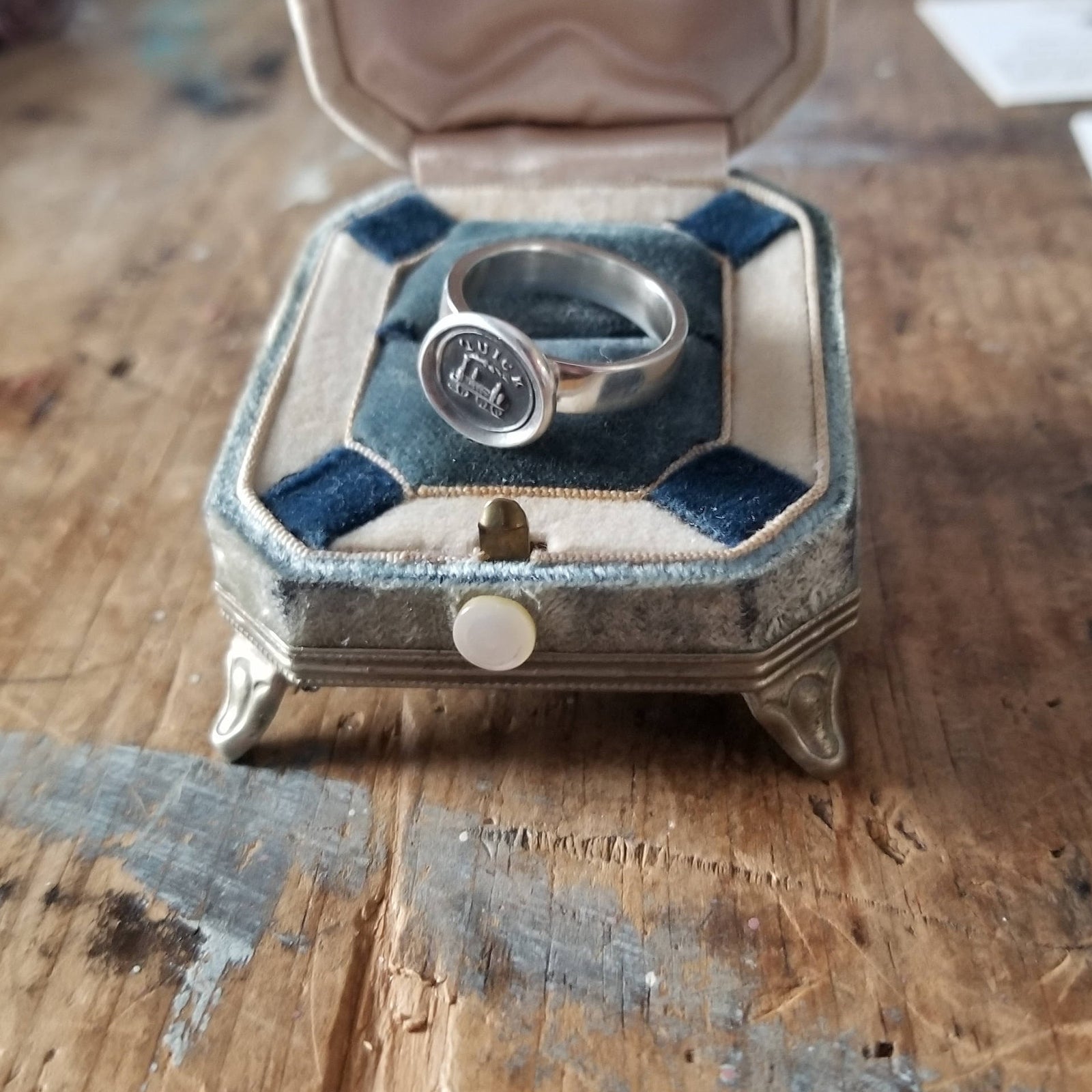Quick! Wax Seal Ring, Train - Whimsy Ring