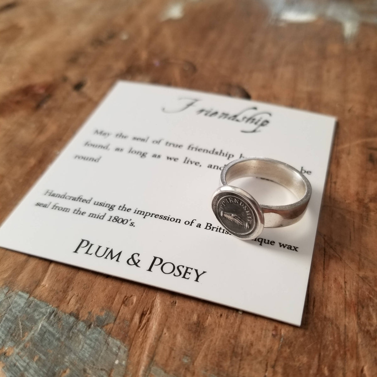 Friendship Wax Seal Ring