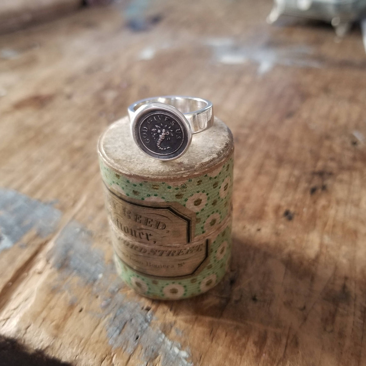 Cornucopia Wax Seal Ring - God Gives Us Abundance