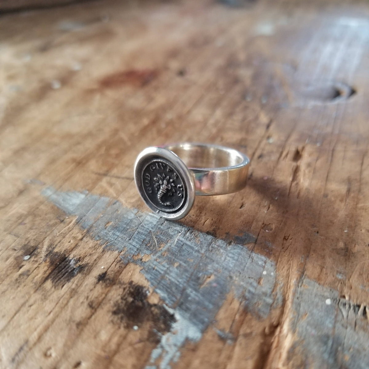 Cornucopia Wax Seal Ring - God Gives Us Abundance