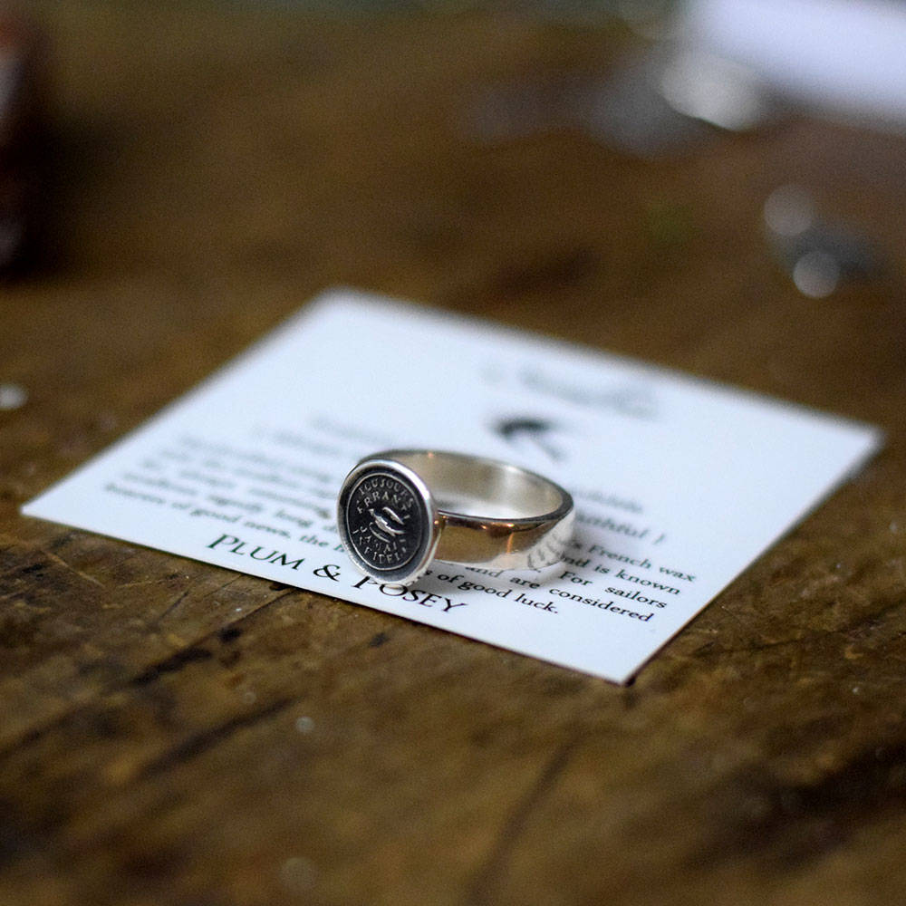 Always Wandering, Never Unfaithful&#39; Swallow Ring