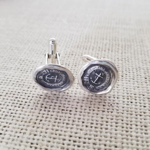 Anchored Cross Cufflinks