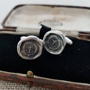 Anchored Cross Cufflinks