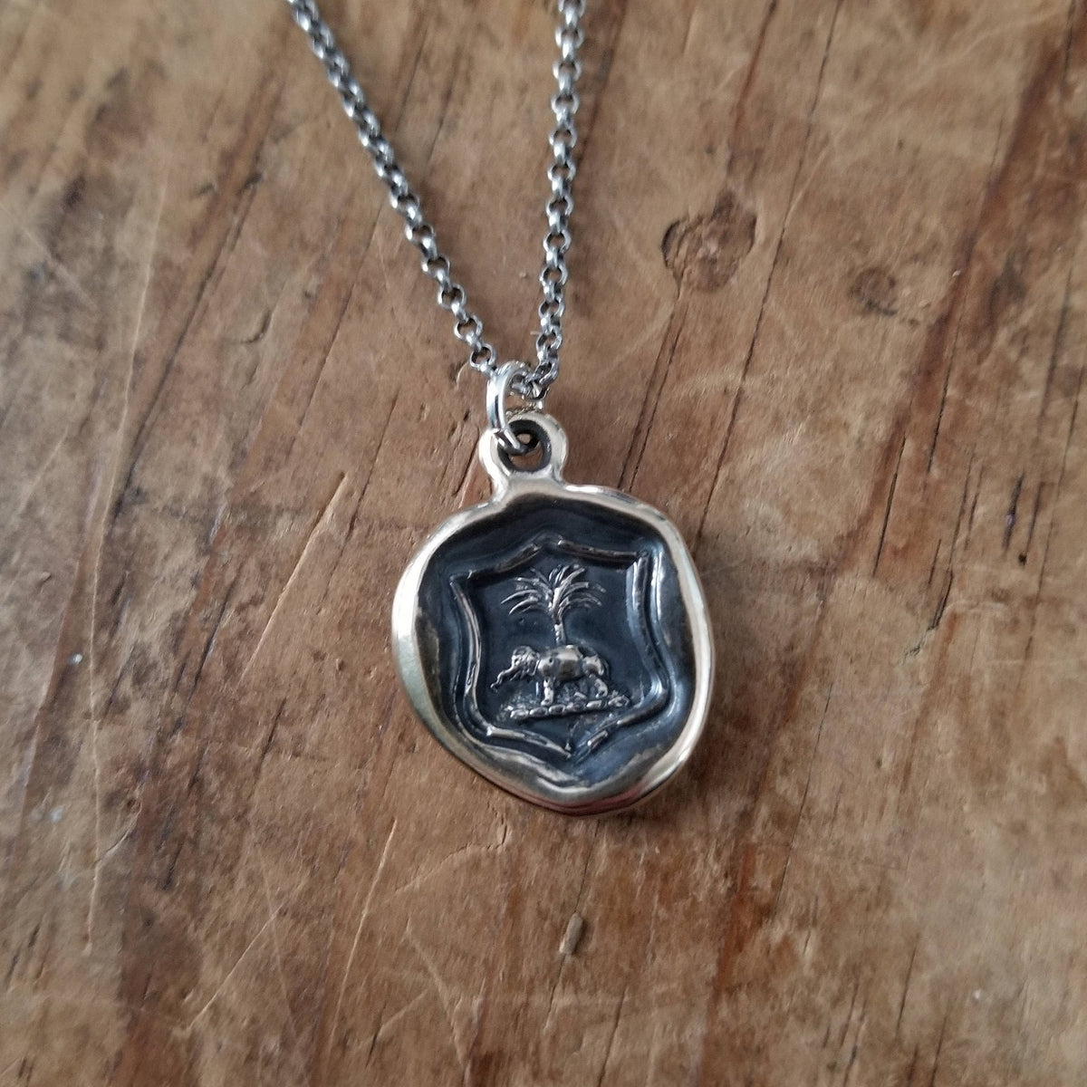 Elephant &amp; Palm - Peace and Prosperity in bronze