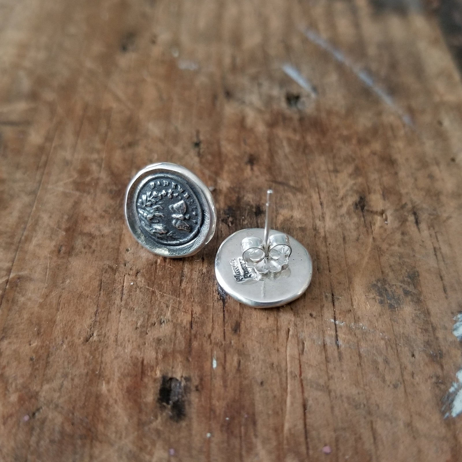 Butterfly stud earrings