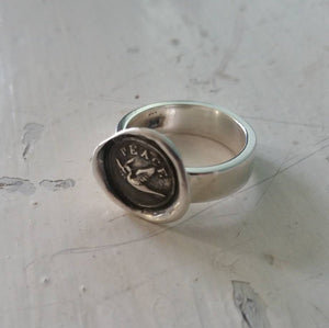 Peace Dove Wax Seal Ring