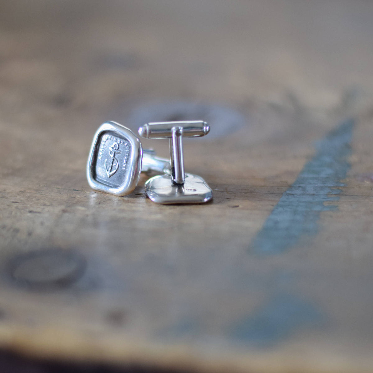 Anchor Cufflinks -  Hope Anchor Wax Seal Cufflinks