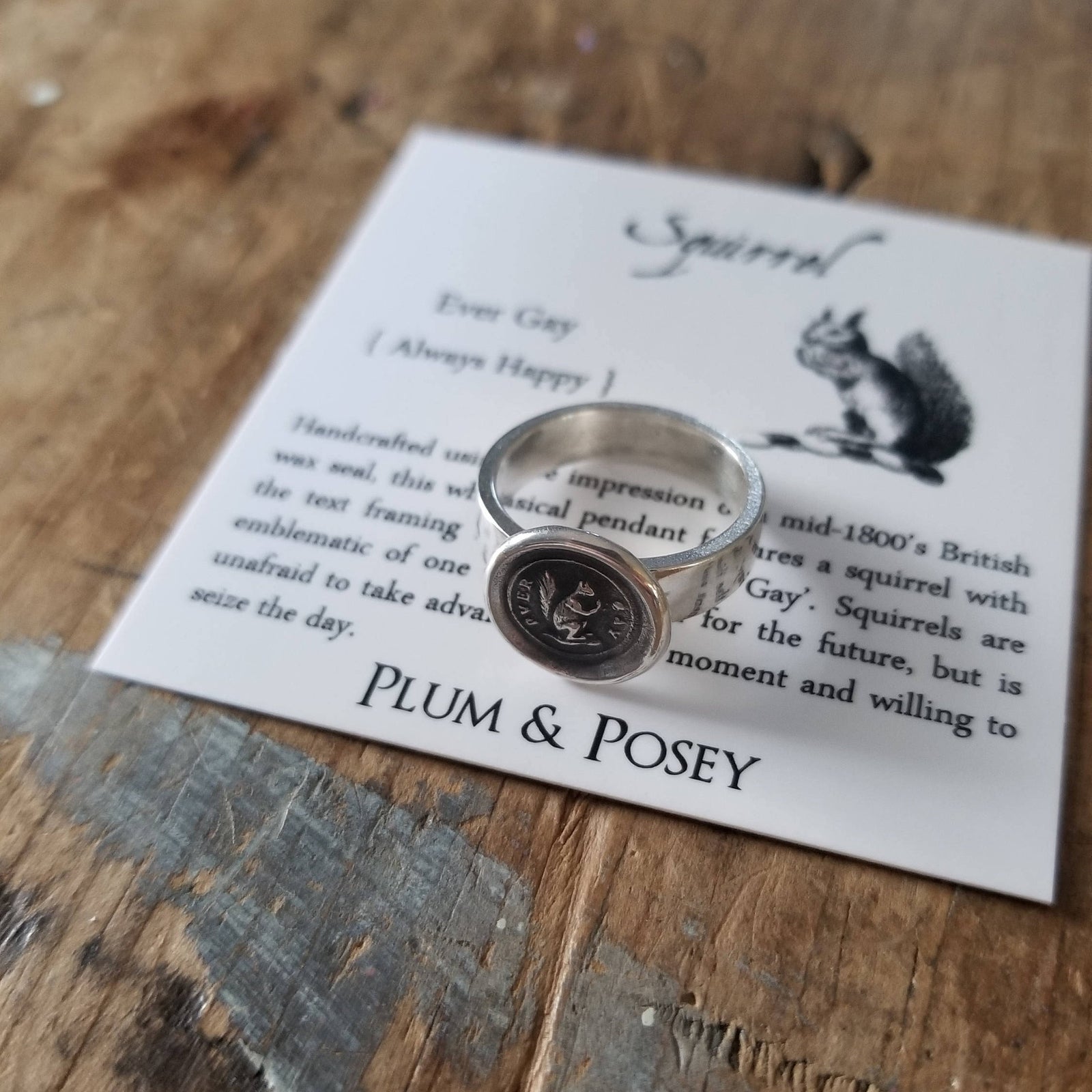 Squirrel Wax Seal Ring