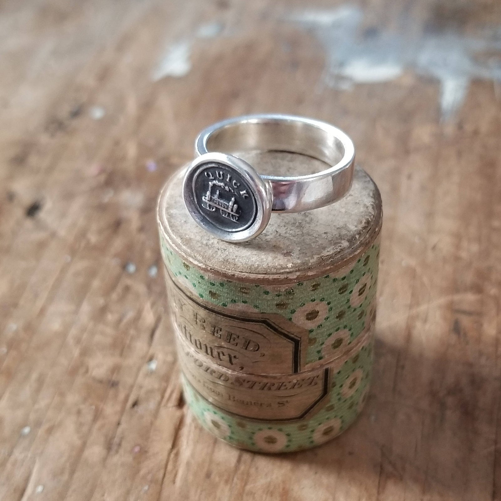 Quick! Wax Seal Ring, Train - Whimsy Ring