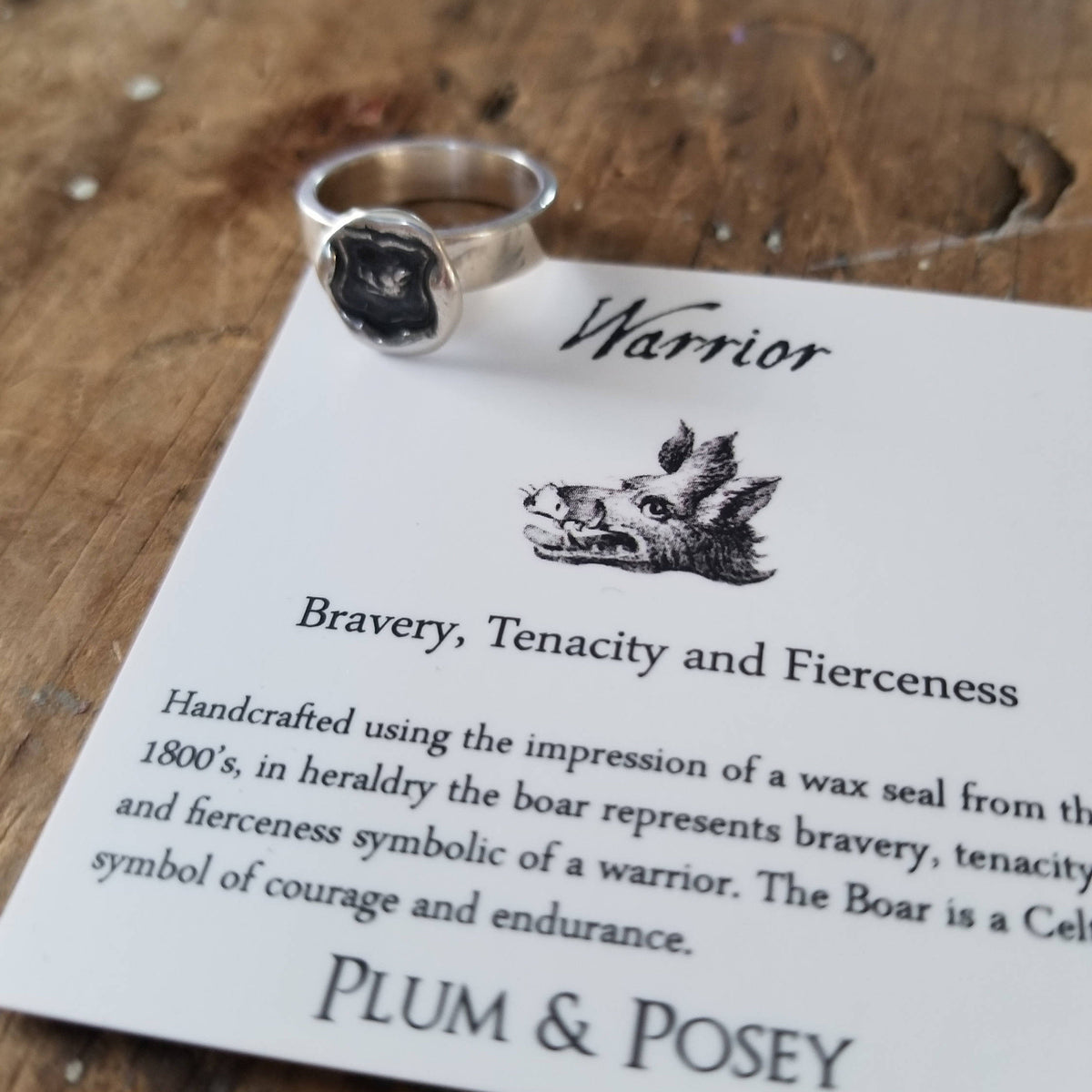 Warrior Wax Seal Ring of a Boar