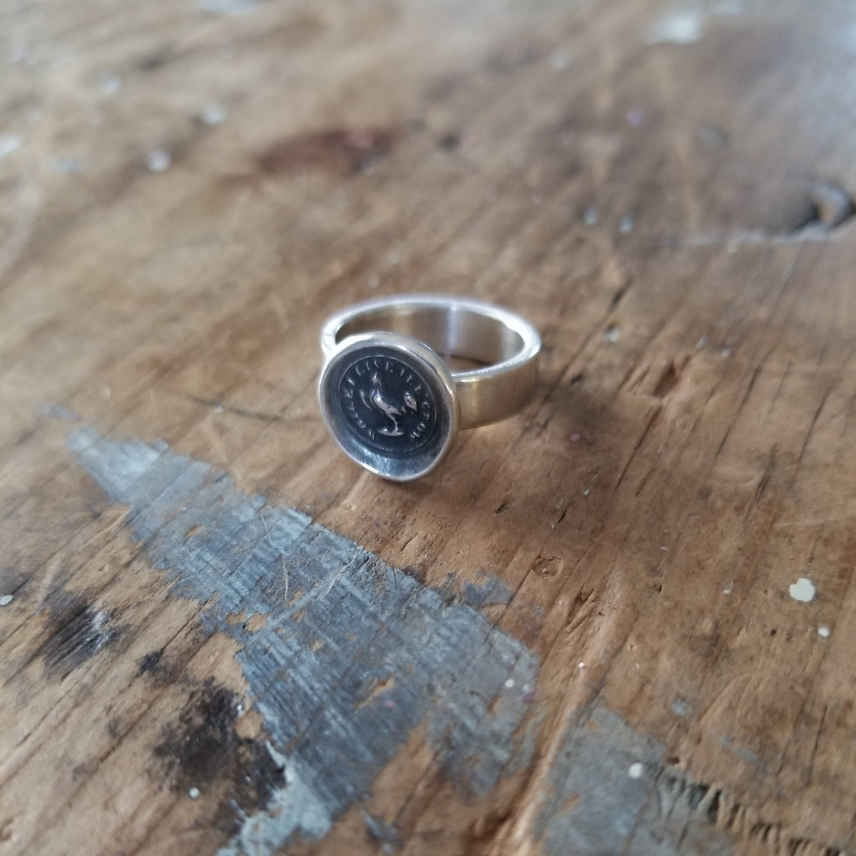 Rooster 'While I live, I'll Crow' l Ring
