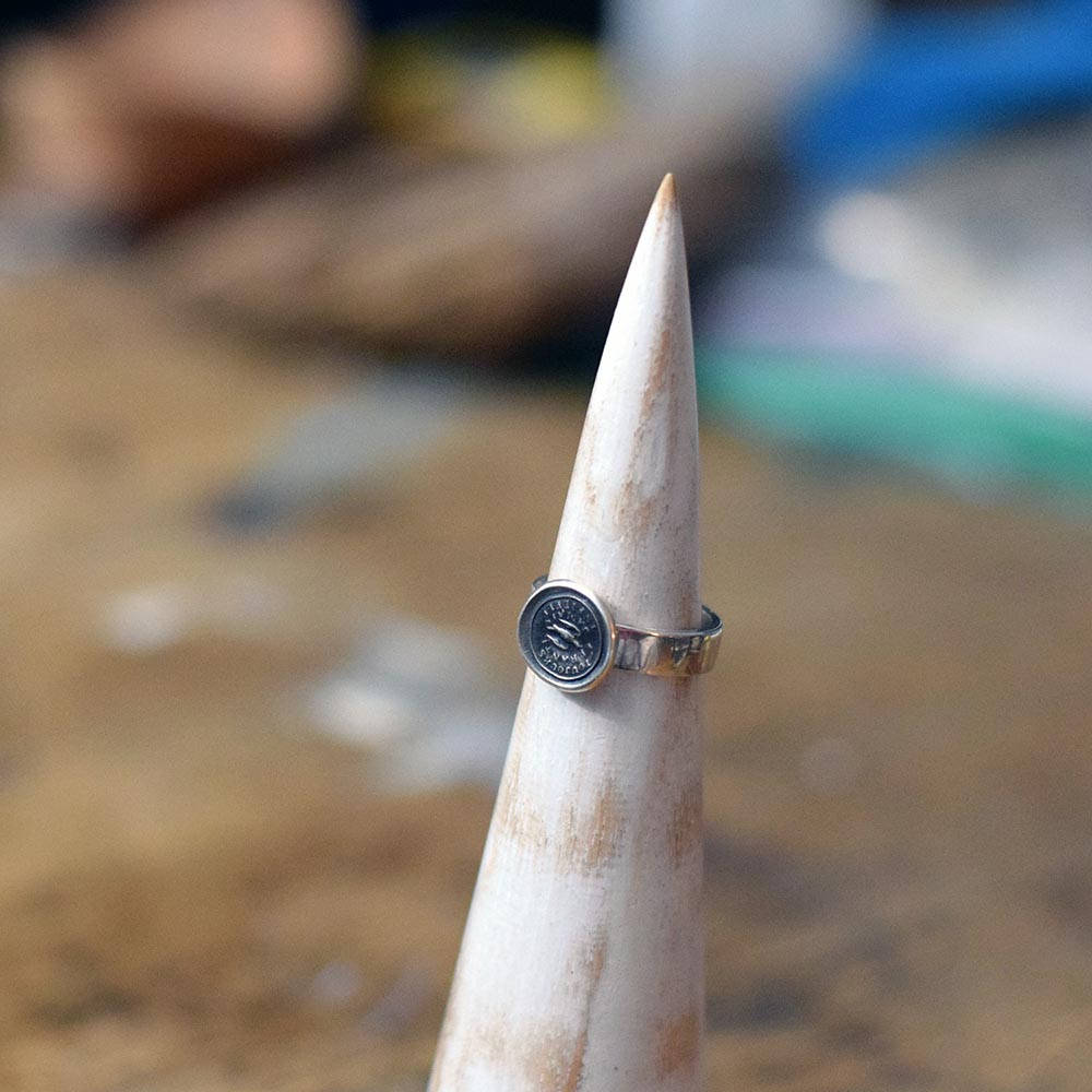 Always Wandering, Never Unfaithful&#39; Swallow Ring