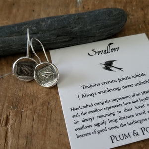 Swallow Earrings - Always Wandering, Never Unfaithful