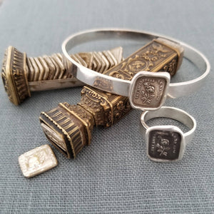 Hope Sustains Me Anchor Wax Seal Bangle
