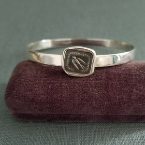 Swallow Wax Seal Bangle - Always wandering, never unfaithful