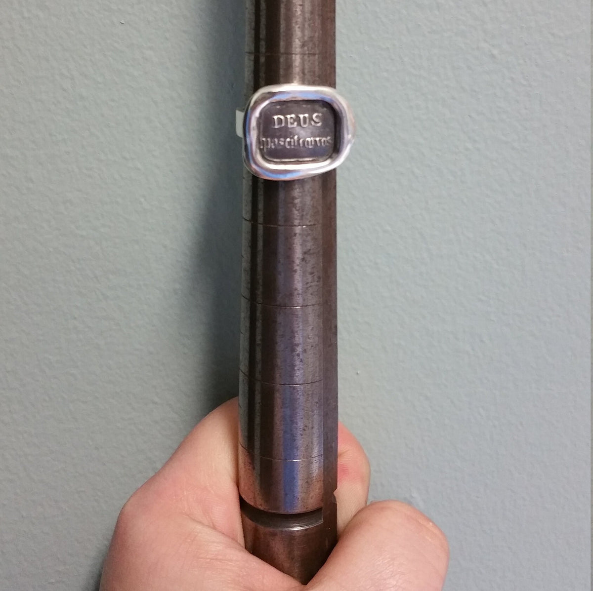 God Feeds the Ravens Wax seal ring