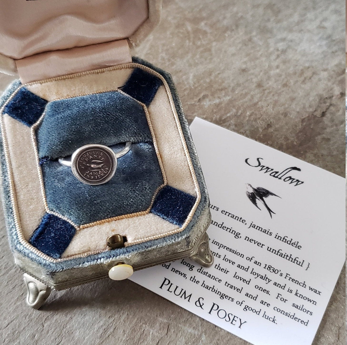 Swallow - Skinny Whimsy Ring