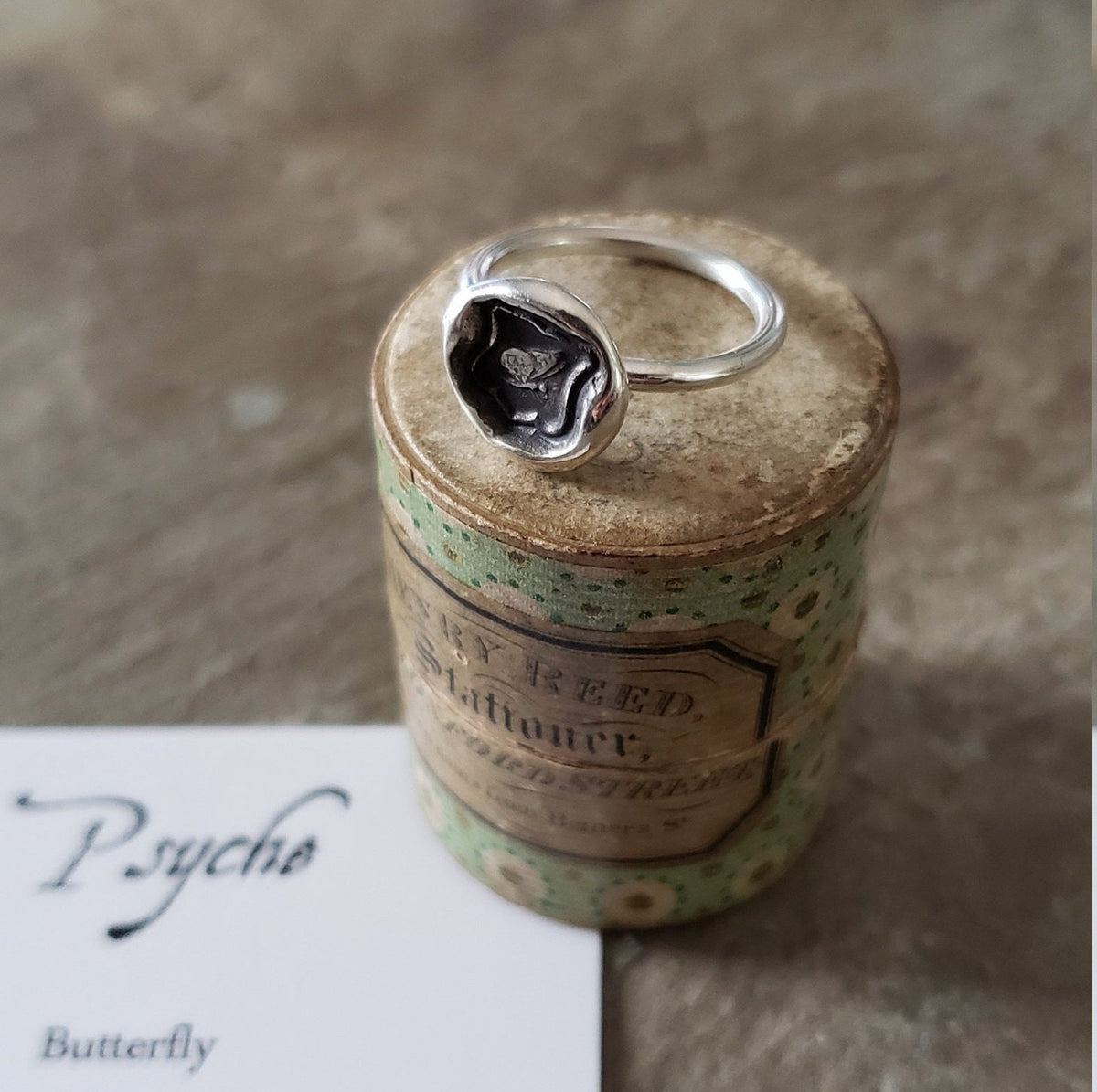 Psyche Butterfly - Skinny Whimsy Ring