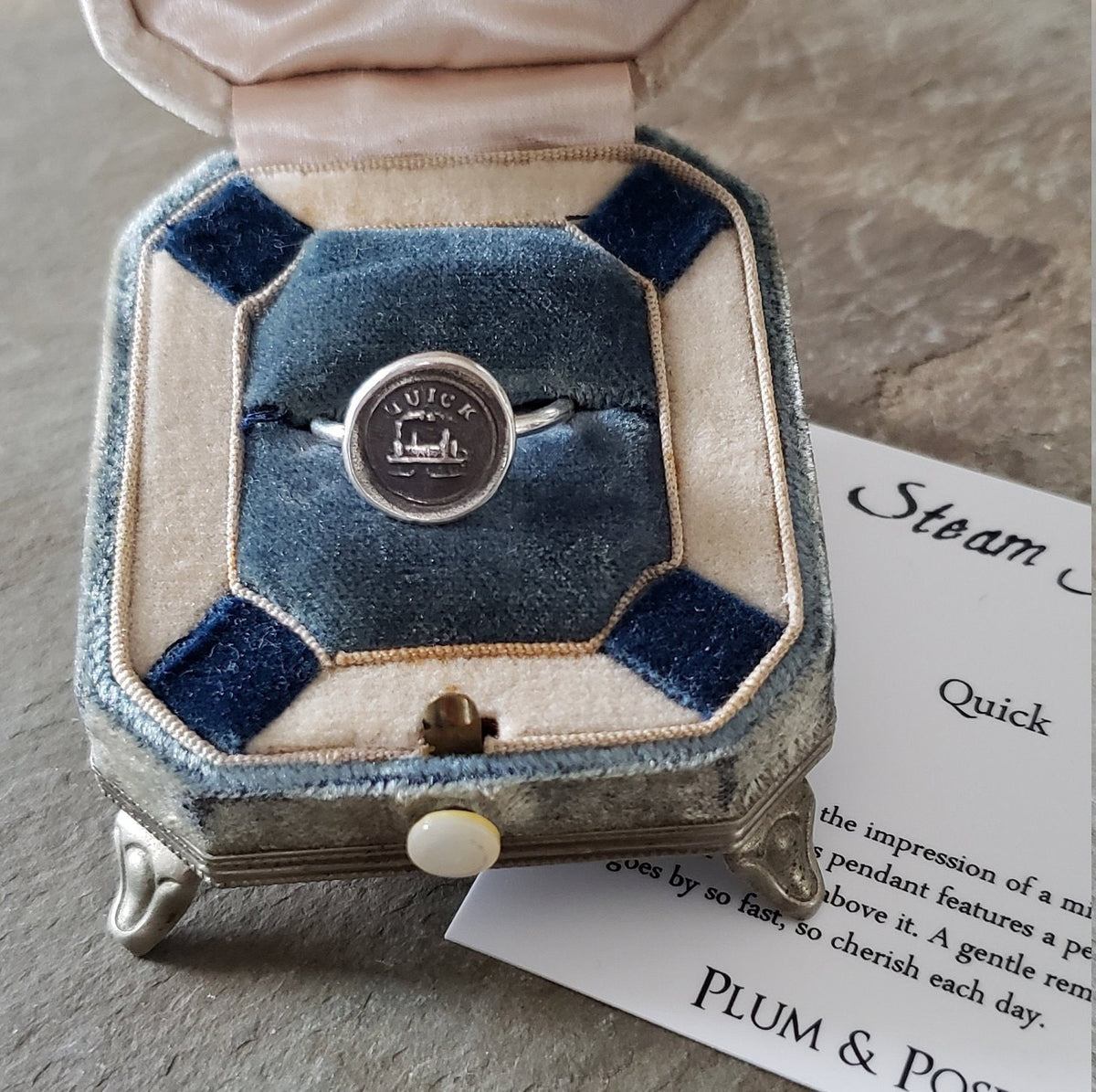 Steam Train - Skinny Whimsy Ring
