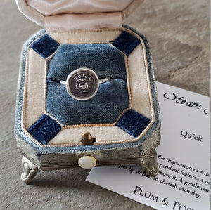 Steam Train - Skinny Whimsy Ring
