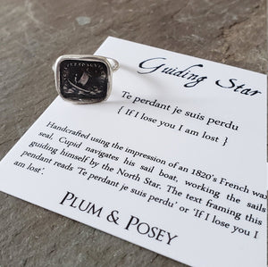 Guiding Star - If I lose you I am lost - Skinny Stacking Ring