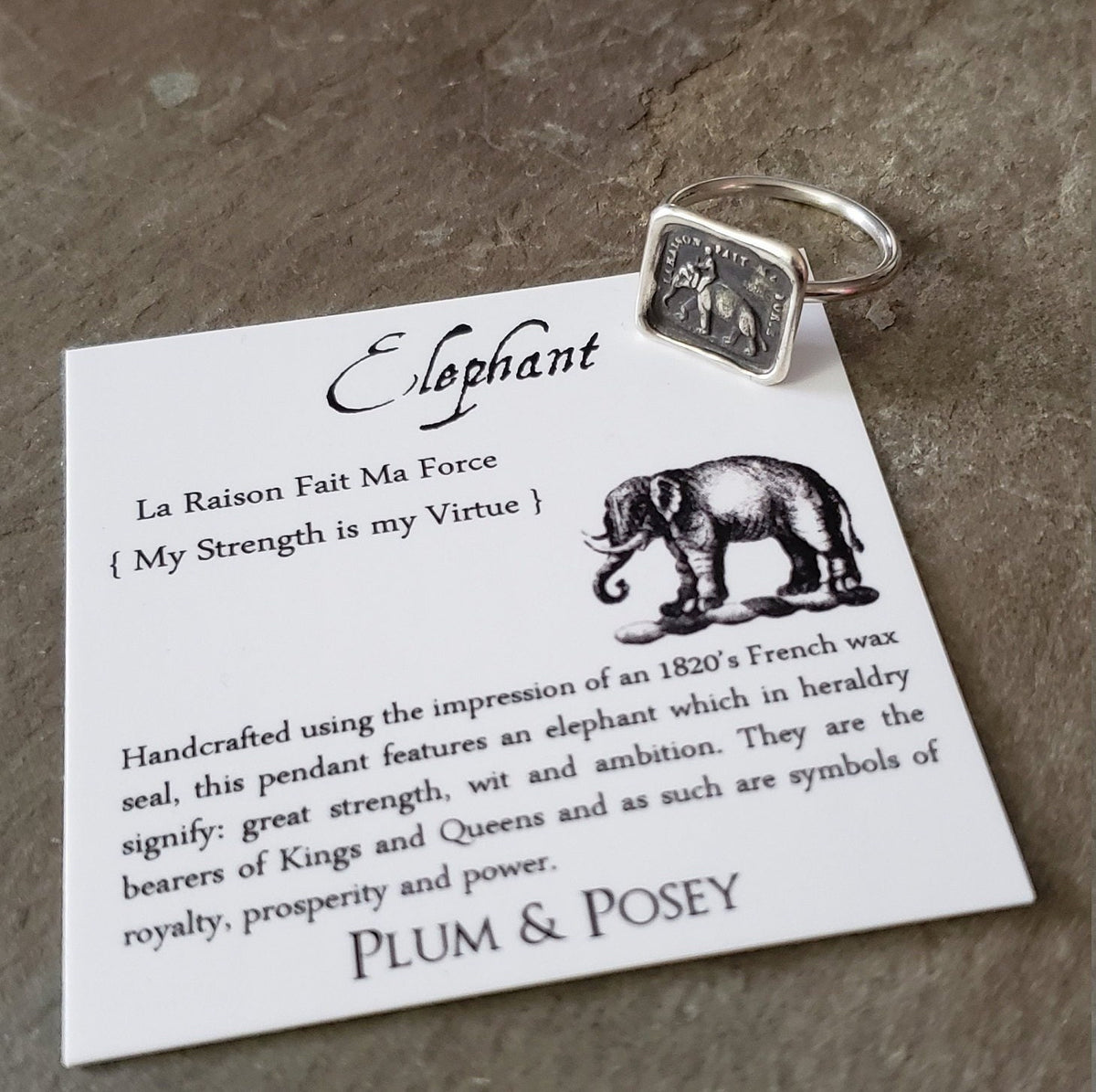 Elephant - Skinny Stacking Ring