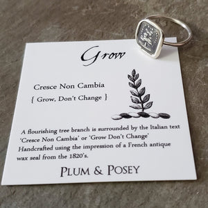 Grow, don't change - Skinny Stacking Ring