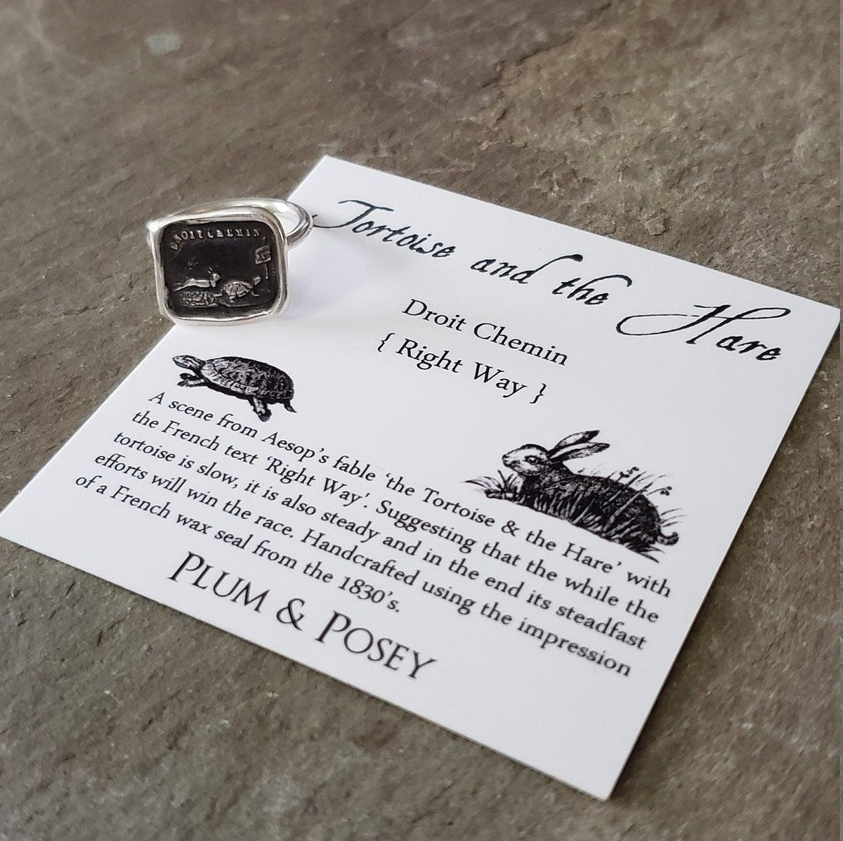 Tortoise and Hare - Skinny Stacking Ring