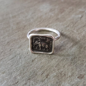 Elephant - Skinny Stacking Ring
